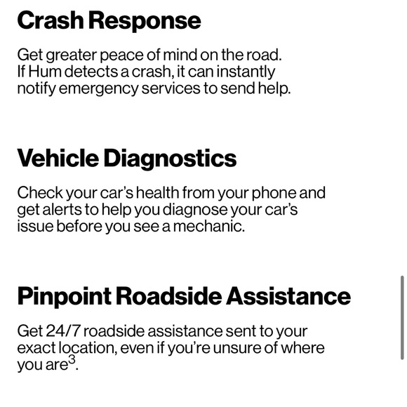 HUM by Verizon in car Wi-Fi hotspot/roadside assistance/emergency crash response - Picture 2 of 6